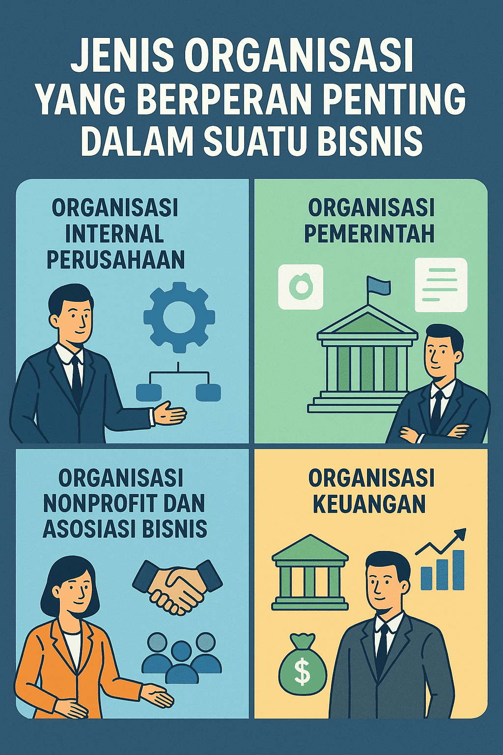 Jenis Organisasi yang Berperan Penting dalam Suatu Bisnis